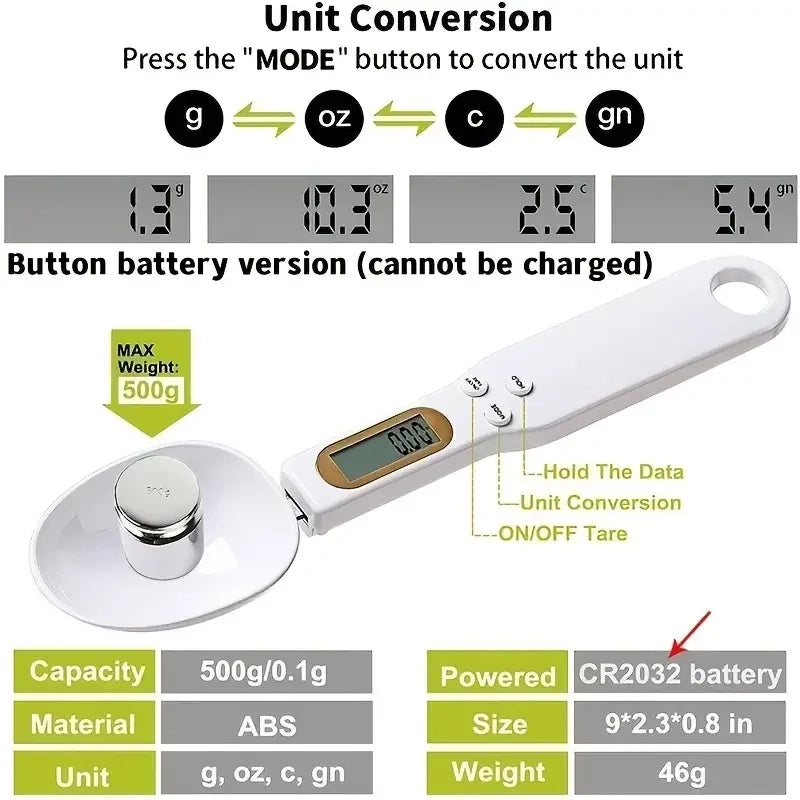 Digital Precision Kitchen Measuring Spoon